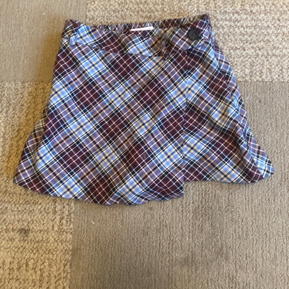 Zara girls plad skirt